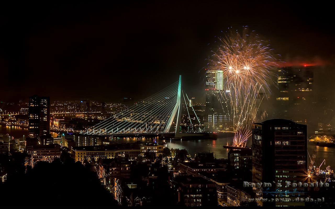 Vuurwerk Wallpaper, Rotterdam, Oud en Nieuw