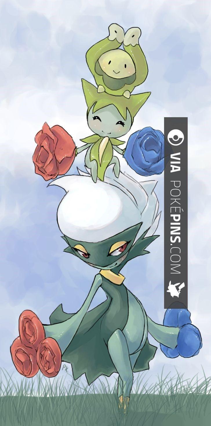 Budew, Roselia & Roserade