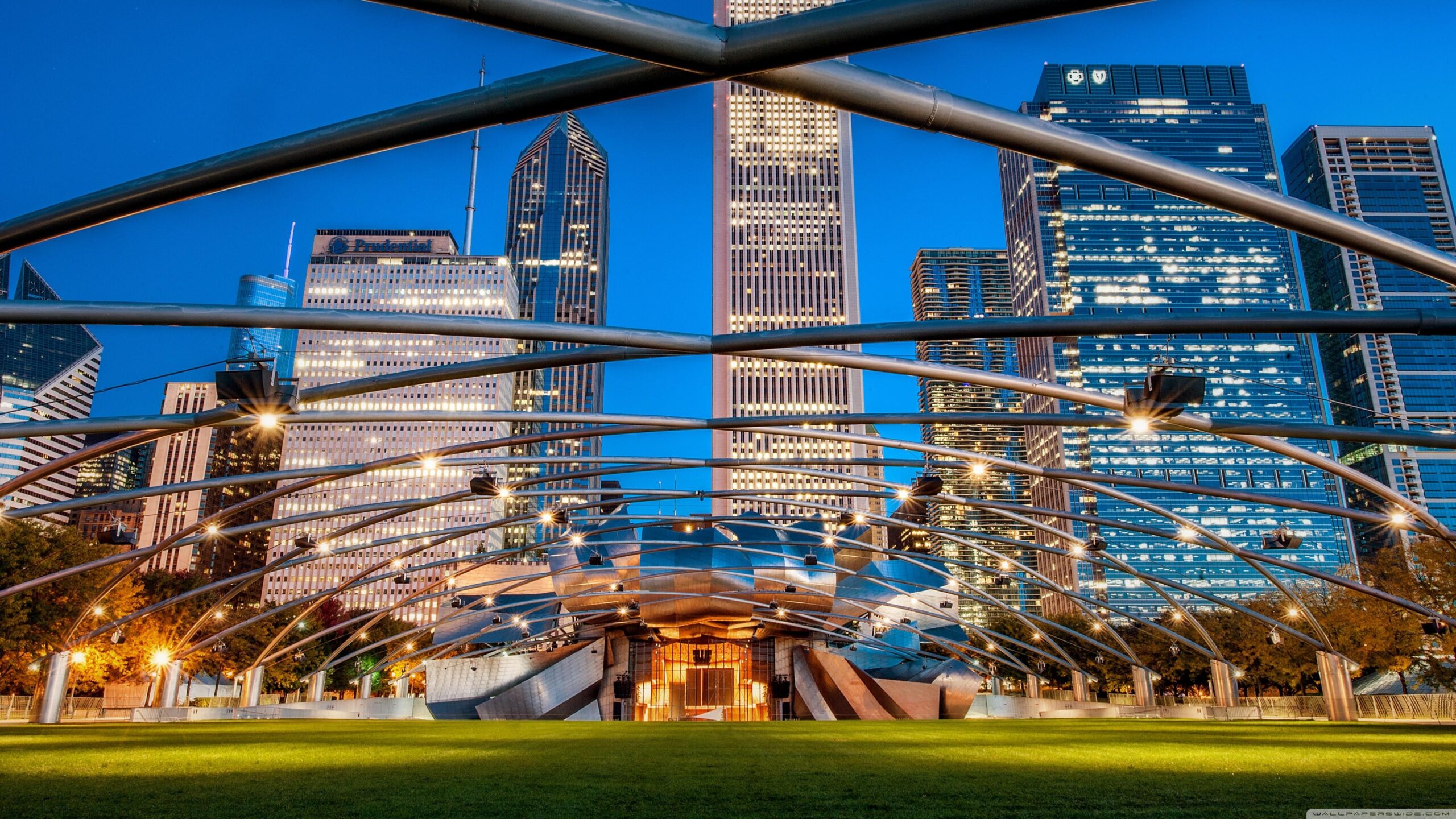 Pritzker Pavilion Millennium Park Chicago Illinois The Jay Wallpapers