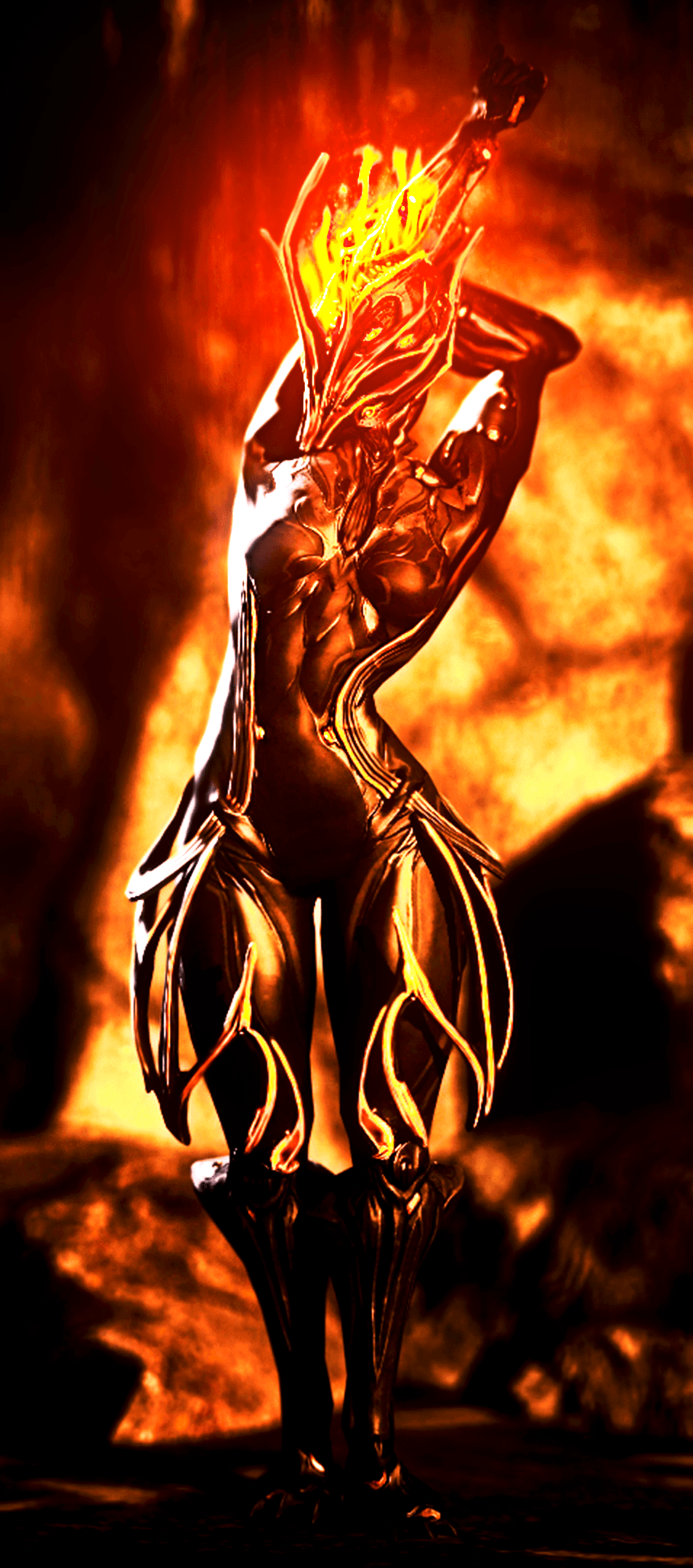 Warframe : Ember , The Goddess Of Firestorm by AnoobArak94