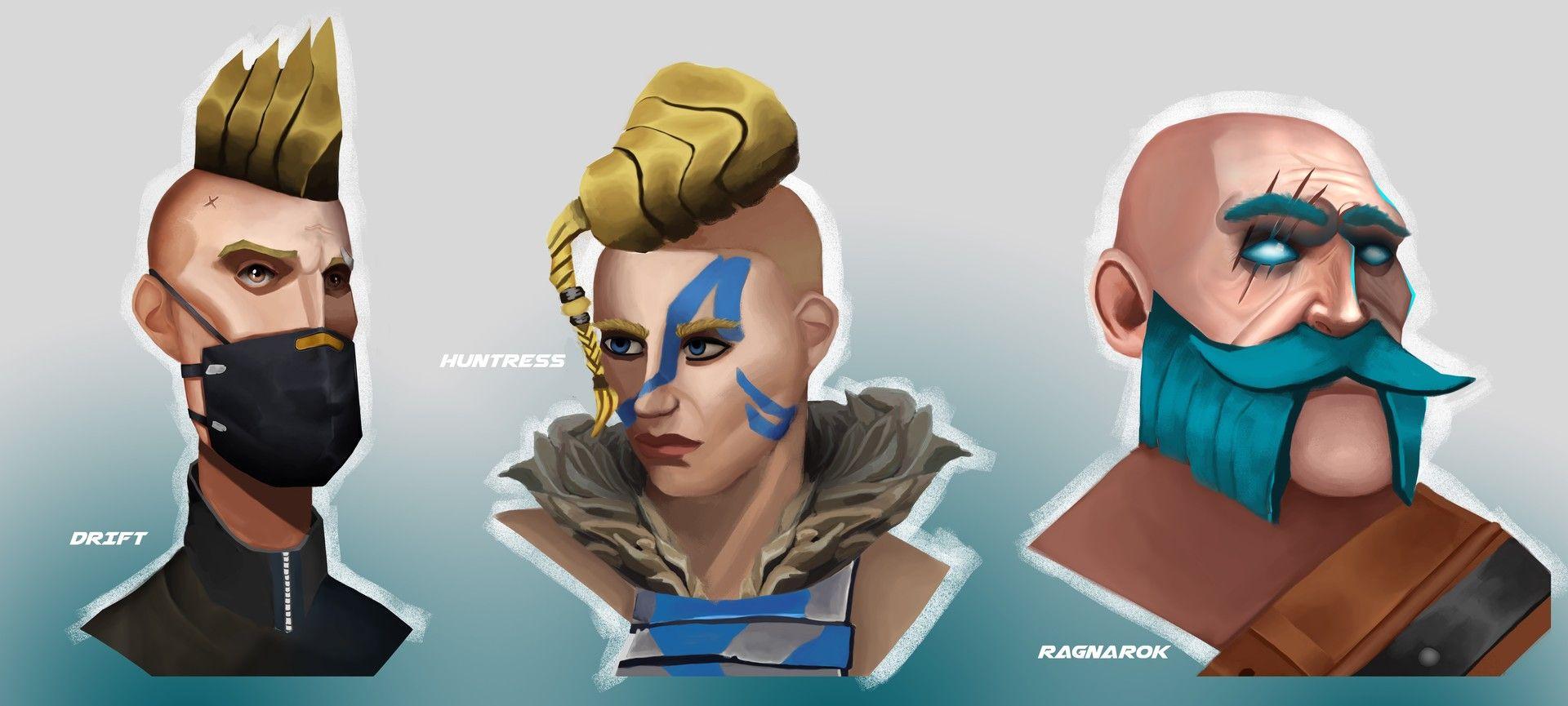 Fortnite Drift Huntress Ragnarok Portraits Wallpapers and Free