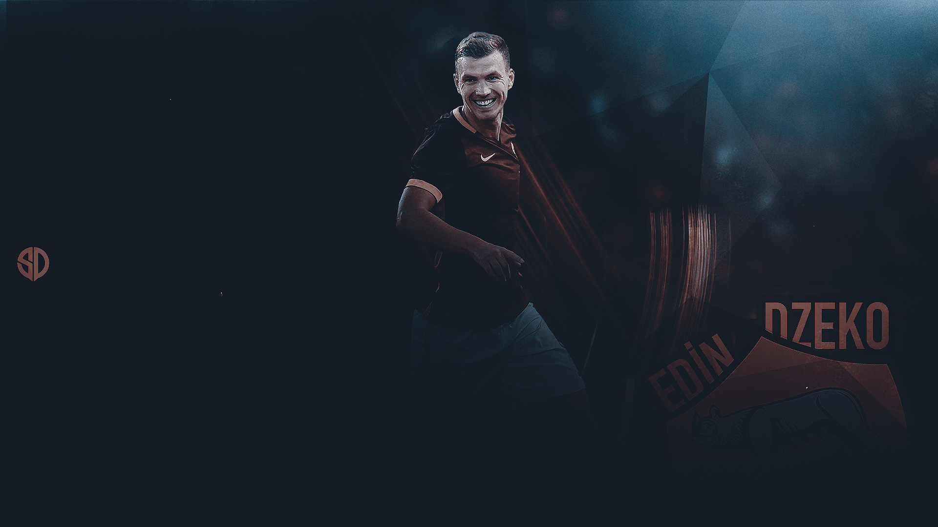 Edin Dzeko AS Roma Art Wallpapers Wallpapers Themes