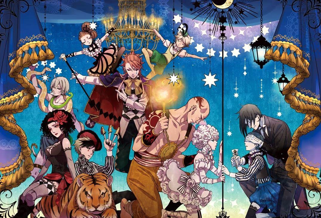 black butler book of circus wallpapers