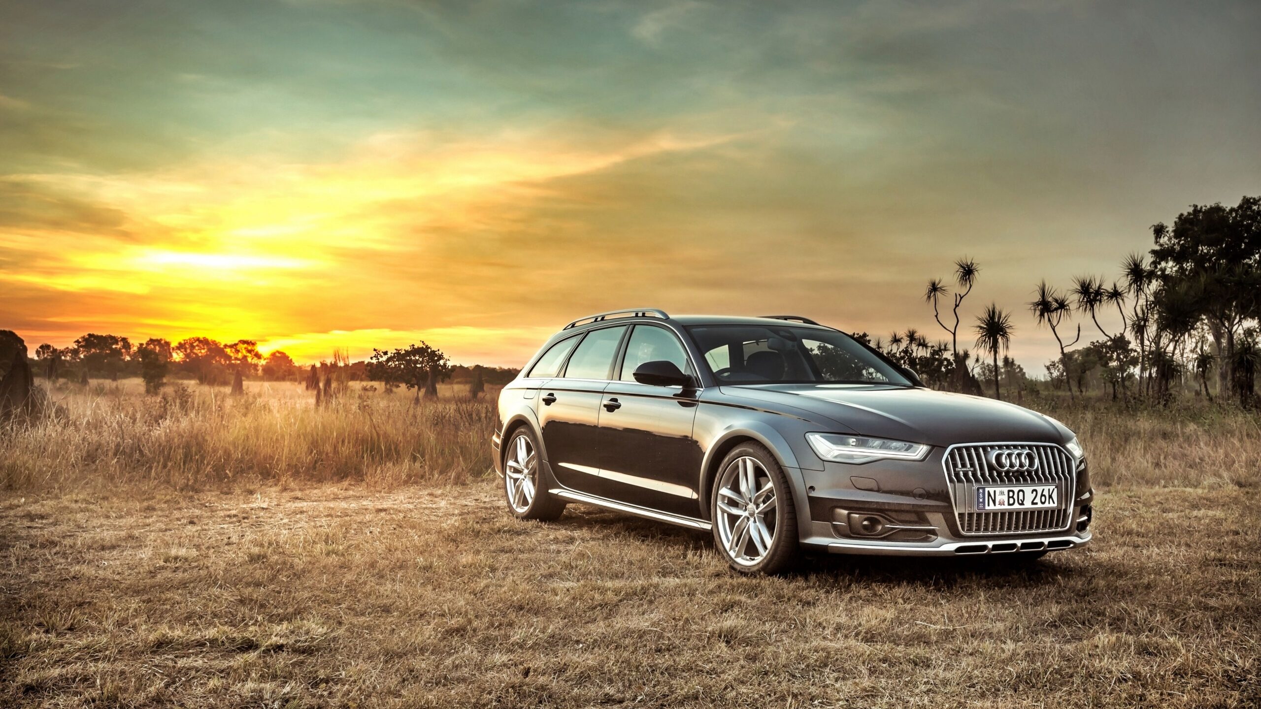 Download wallpapers audi, a6, allroad, side view, hdr 4k