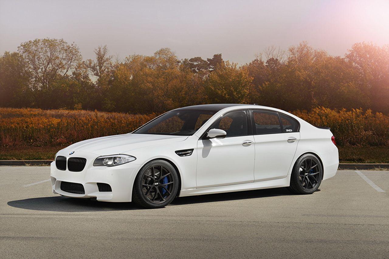 Wallpapers BMW F10 White automobile