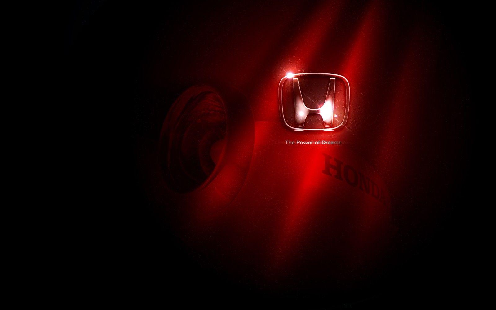 Honda Logo Car Brands Red Effect Black Wallpap Wallpapers