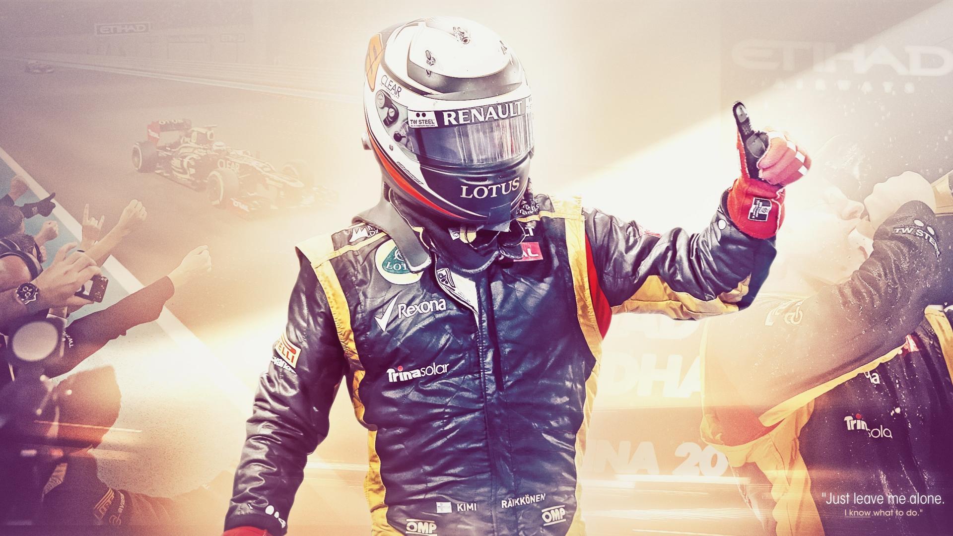 Abu dhabi kimi raikkonen lotus f1 team wallpapers