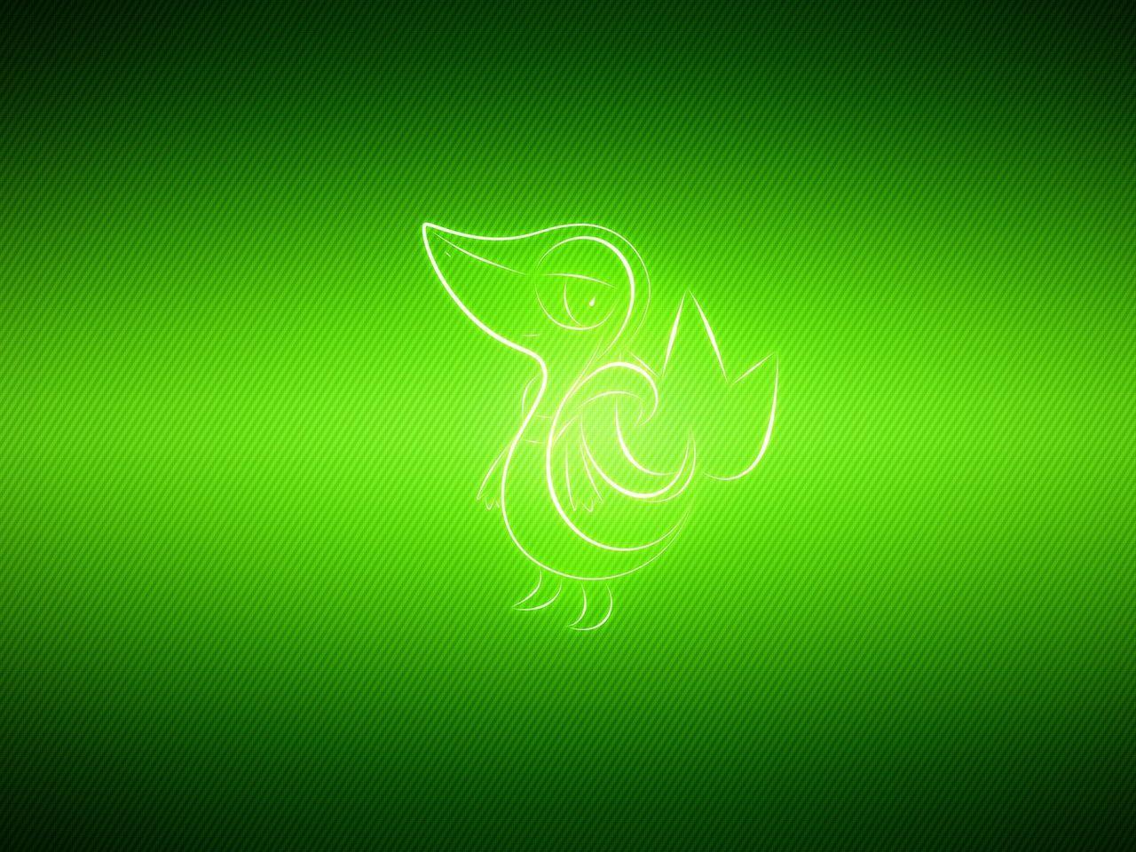 Download wallpapers pokemon, poultry, snivy standard 4:3 hd