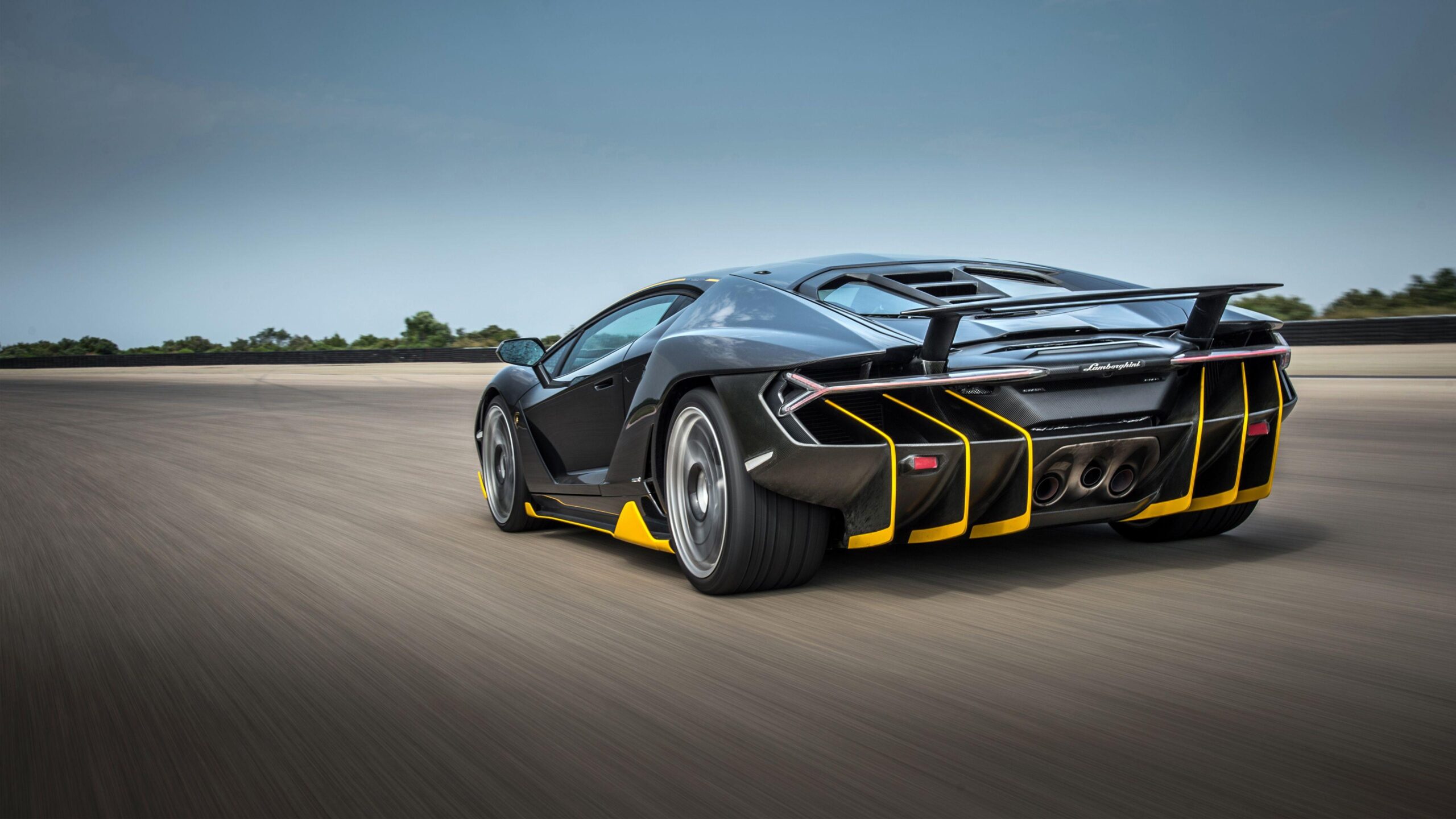 Lamborghini Centenario Coupe Rear 4K Wallpapers