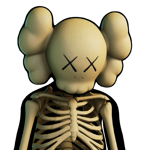 Kaws Skeleton Fortnite wallpapers