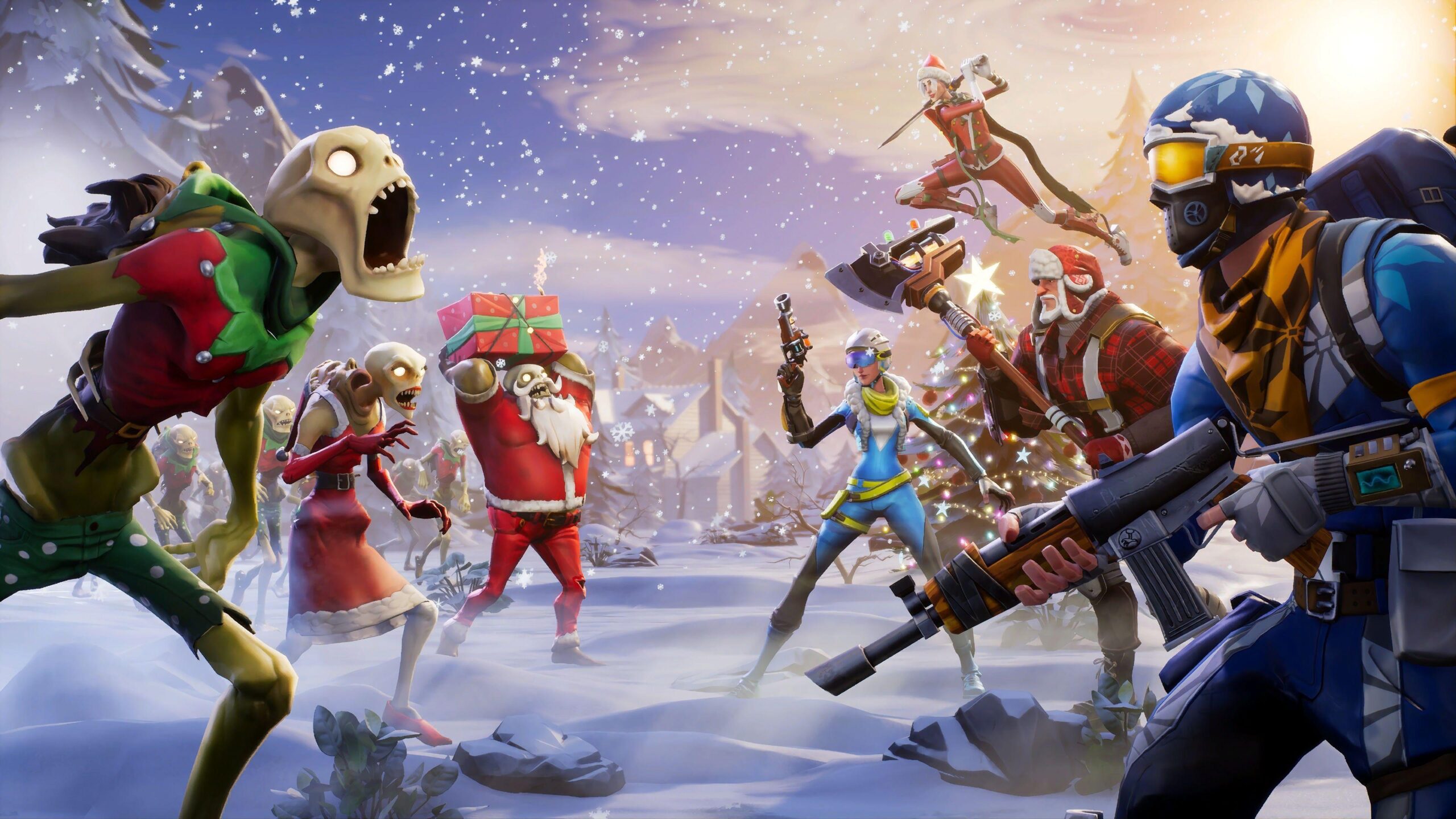 35 Best Free Fortnite Christmas Desktop Wallpapers