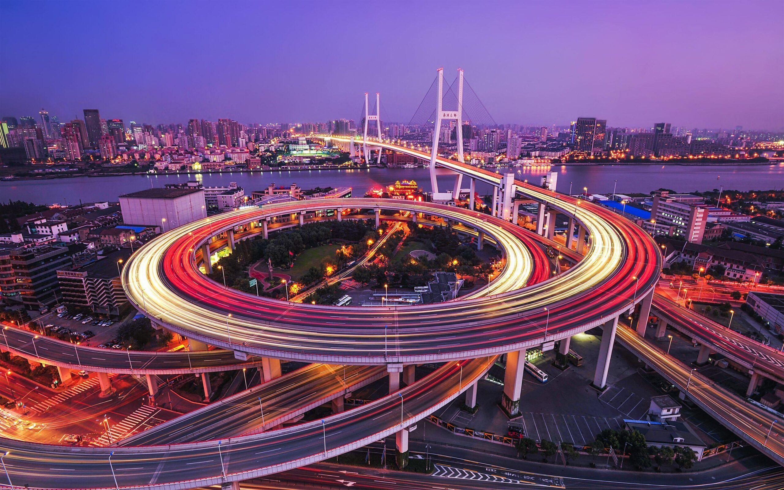 Nanpu Bridge Huangpu River Shanghai Wallpapers