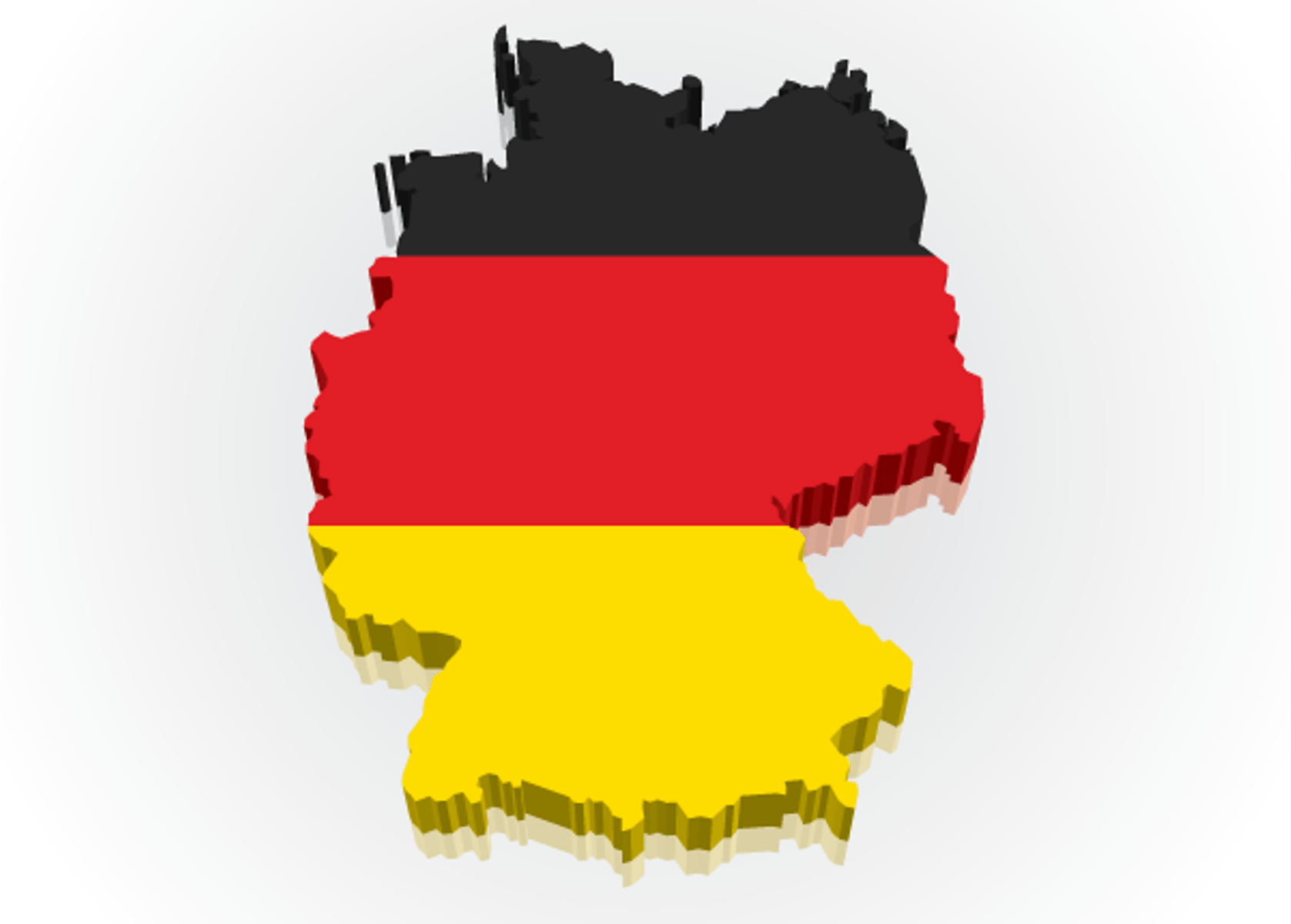 Germany Flag Map