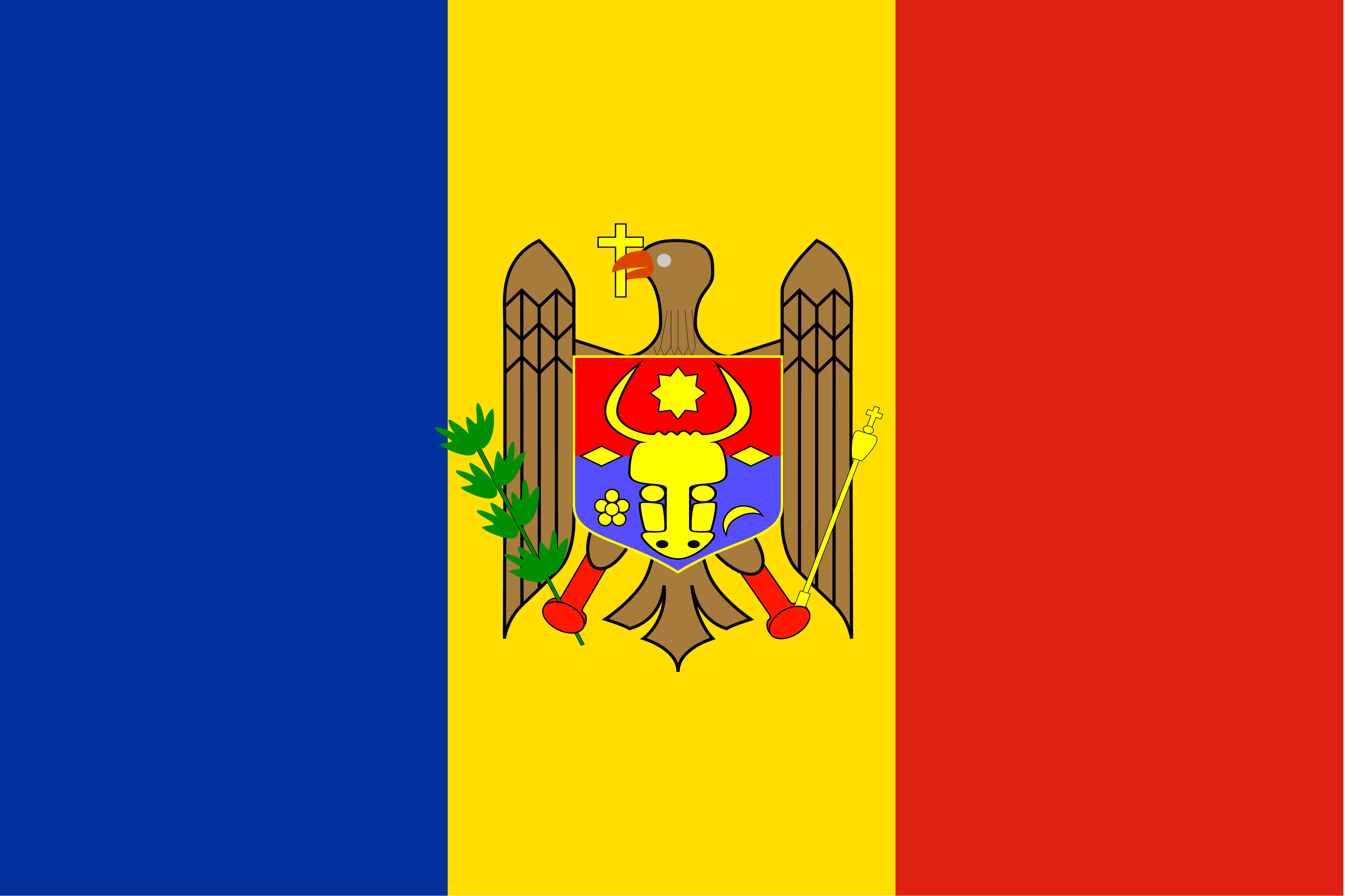 The Moldova flag was officially adopted on May 12, 1990. Once part
