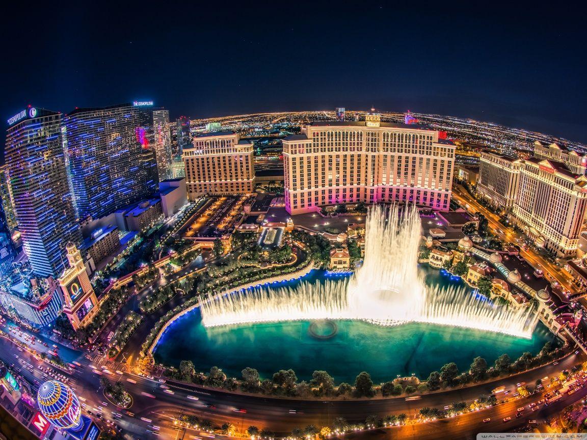 Bellagio Fountain Show HD desktop wallpapers : Widescreen : High