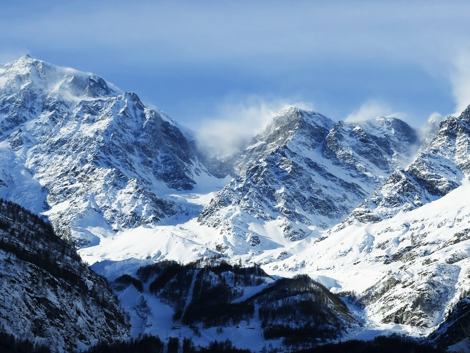 Denver Mountains Wint HD Wallpaper, Backgrounds Image