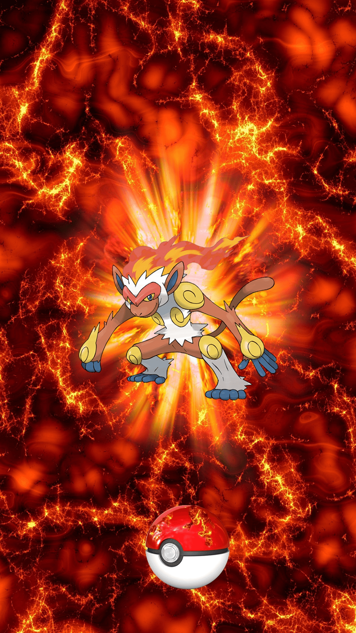 392 Fire Pokeball Infernape Goukazaru 43 Monferno