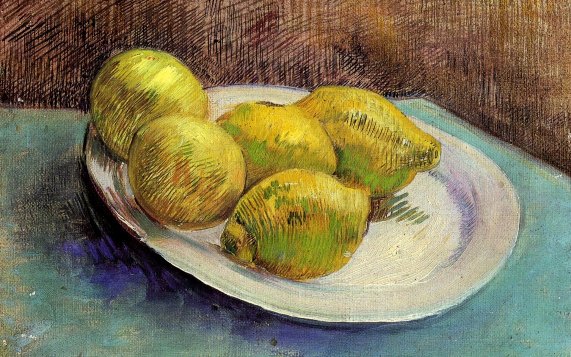 Vincent Van Gogh Wallpaper, Still Life With Lemons On A Plate