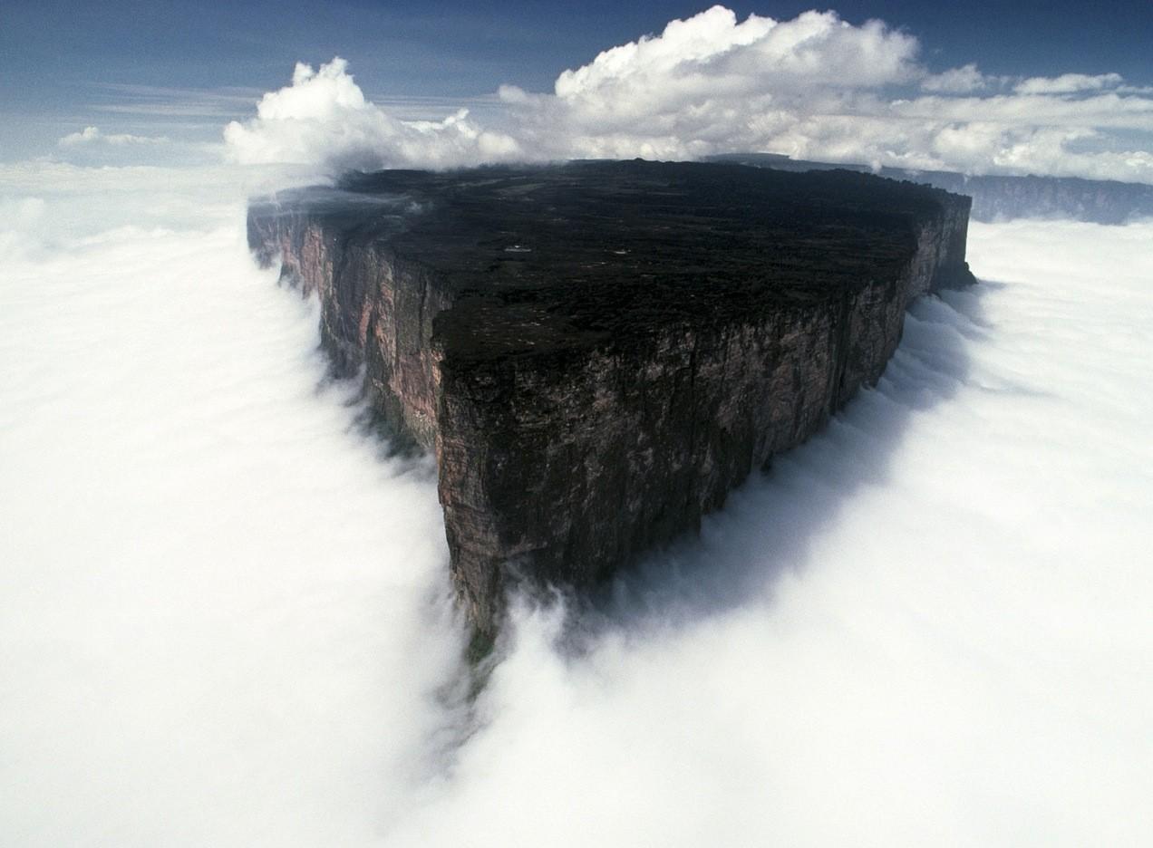 clouds, cliff :: Wallpapers