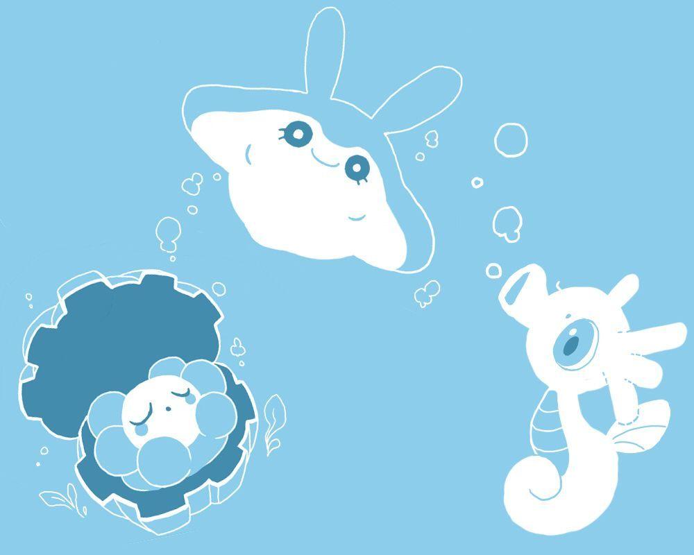 Clampearl, Mantyke, Horsea