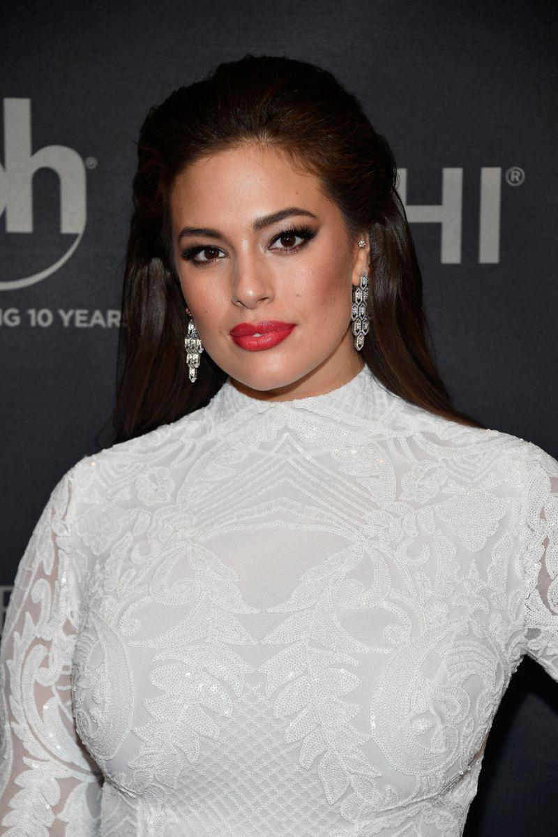 HQ Photos of HOT Ashley Graham in white dress at 2017 Miss