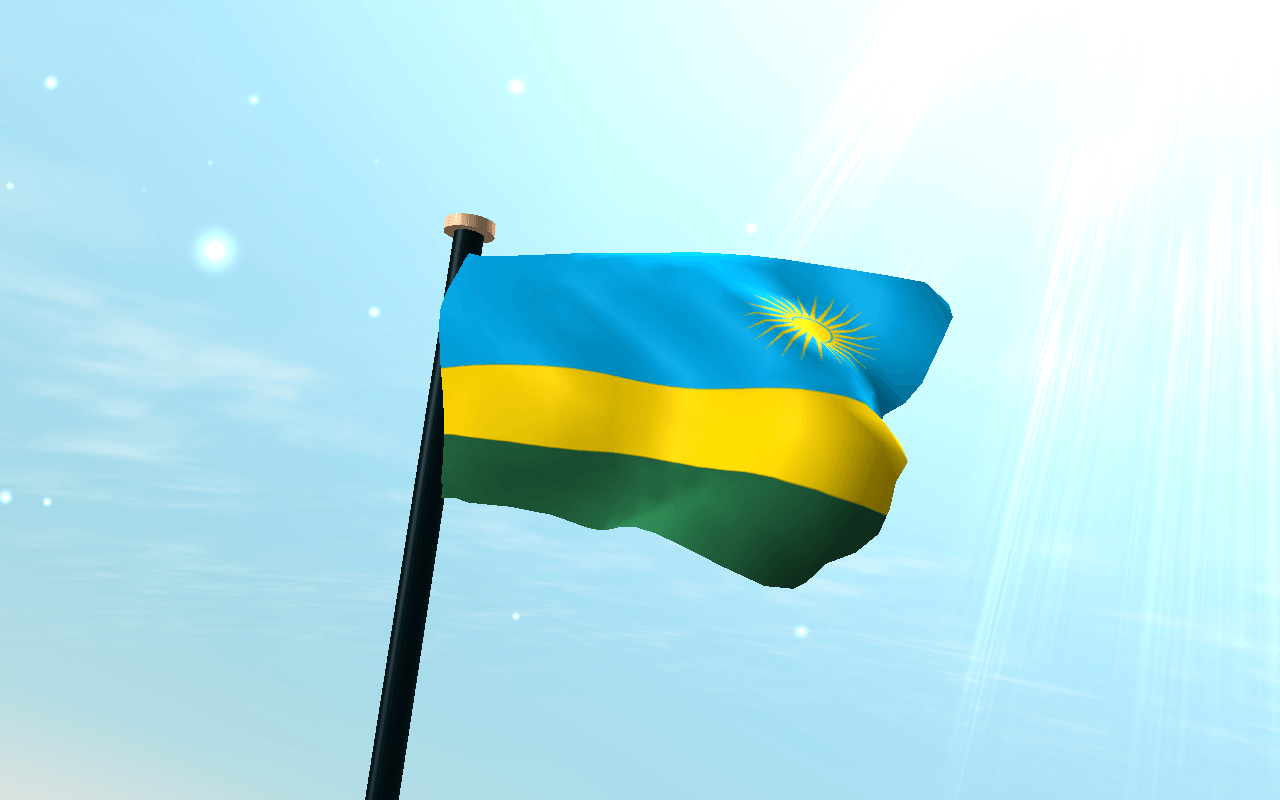 Rwanda Flag 3D Free Wallpapers