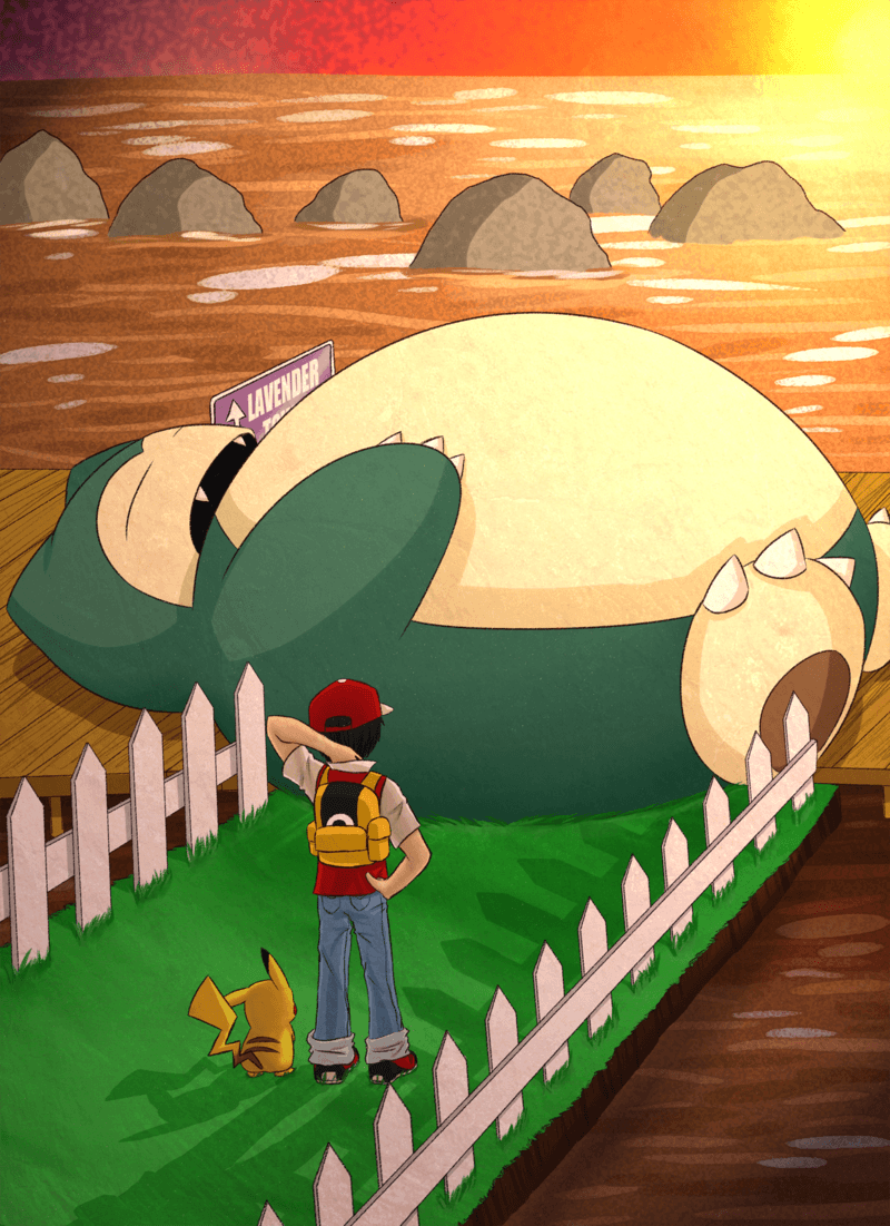 A Sleeping Snorlax Blocks The Path Wallpapers Free » Gamers