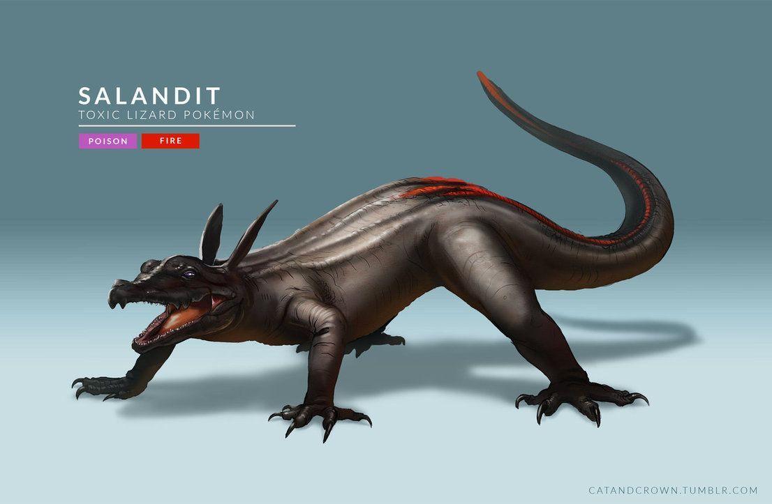 Salandit by catandcrown.deviantart on @DeviantArt