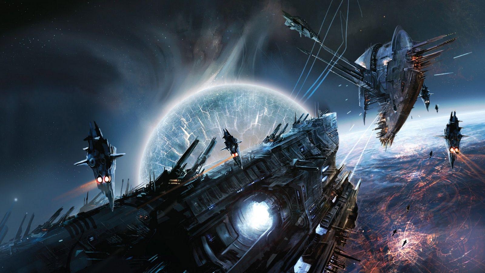 Fantasy Space Spaceships Hd Wallpapers 1080p