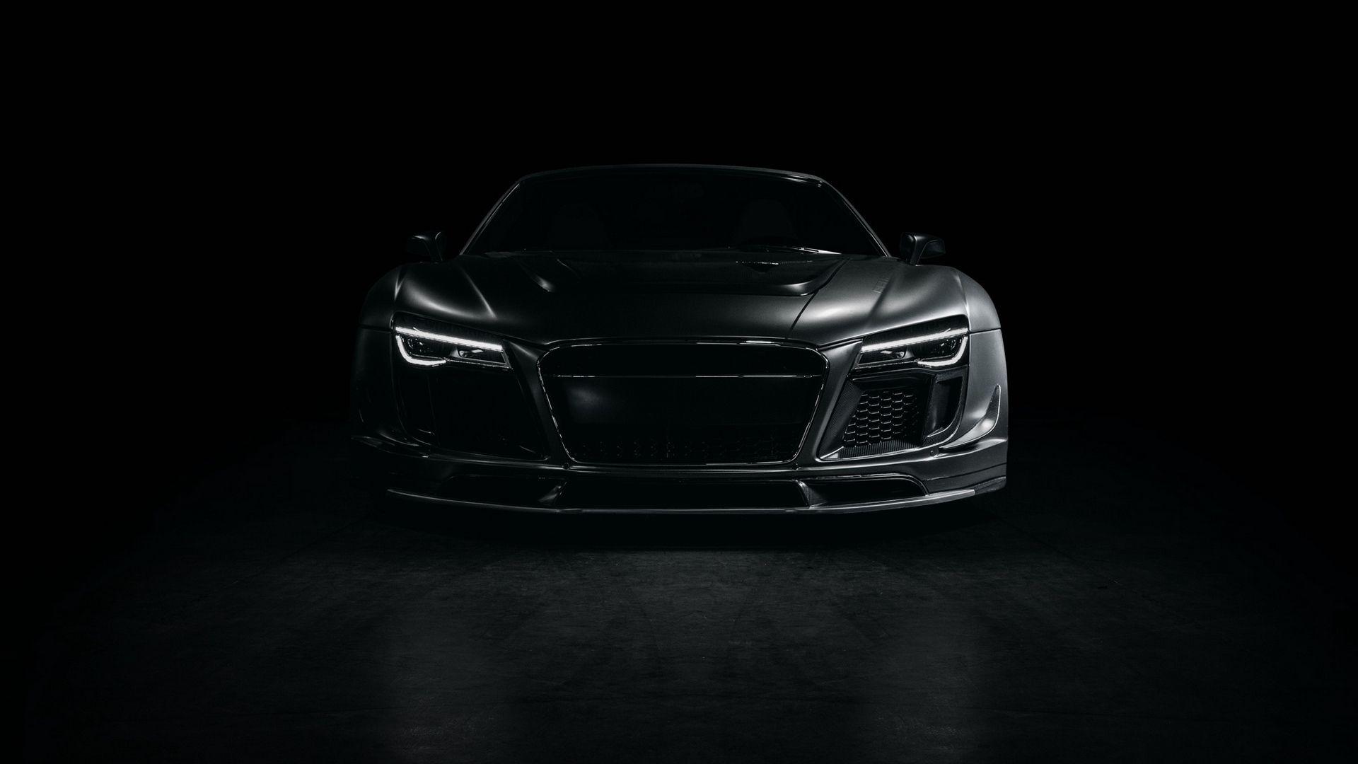 Download wallpapers audi, r8, sports car, tuning, front