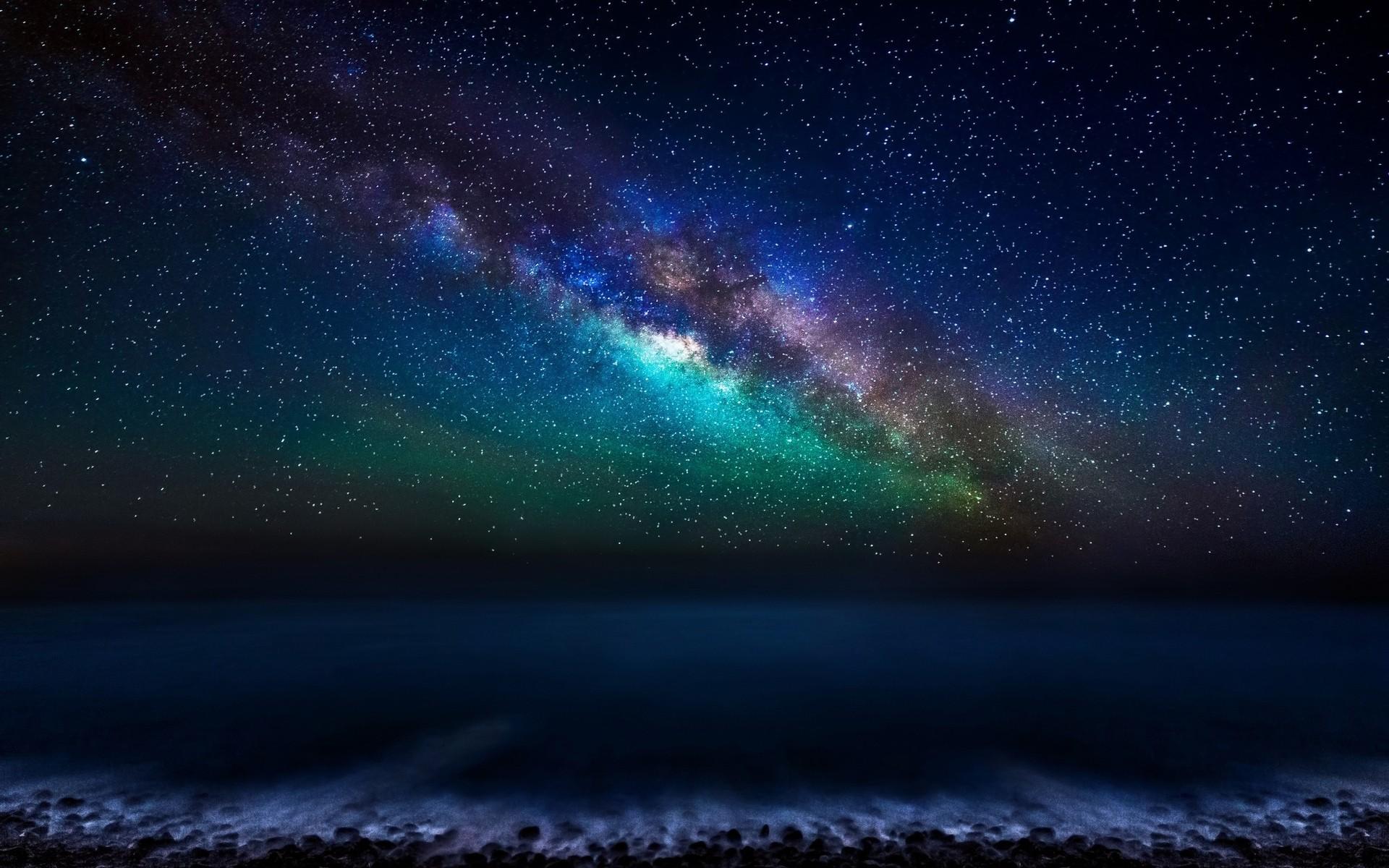 Milky Way Galaxy from the Canary Islands. Android wallpapers for free