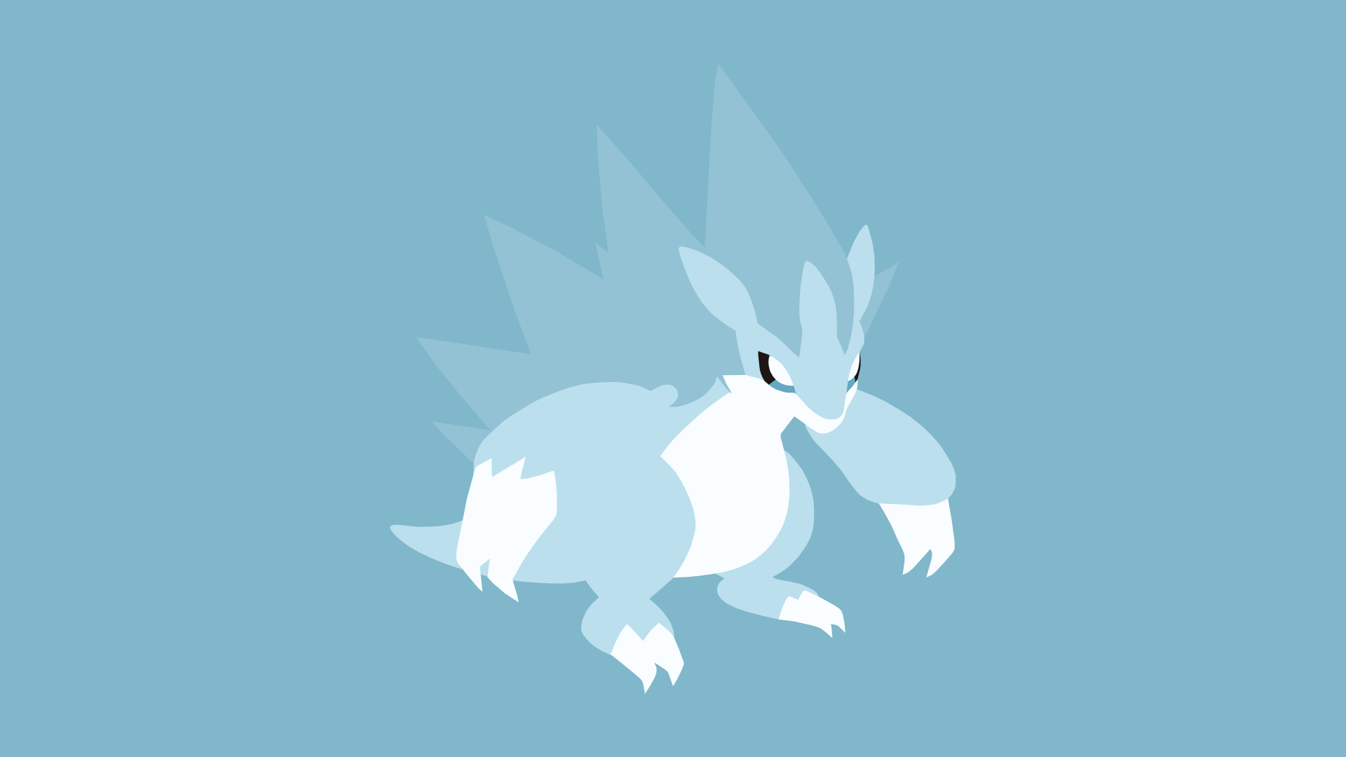 Minimalistic Wallpaper: Alolan Sandslash