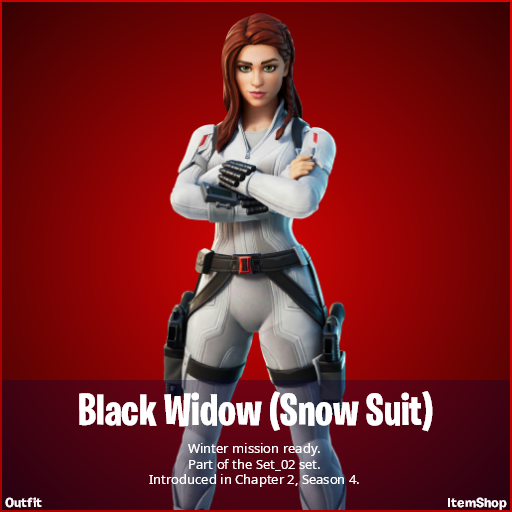 Black Widow Snow Suit Fortnite wallpapers