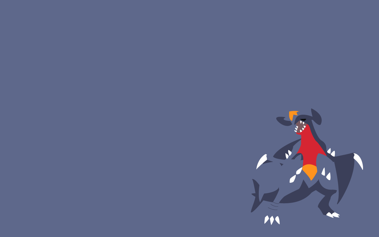 My first vector wallpaper, featuring Garchomp. : pokemon