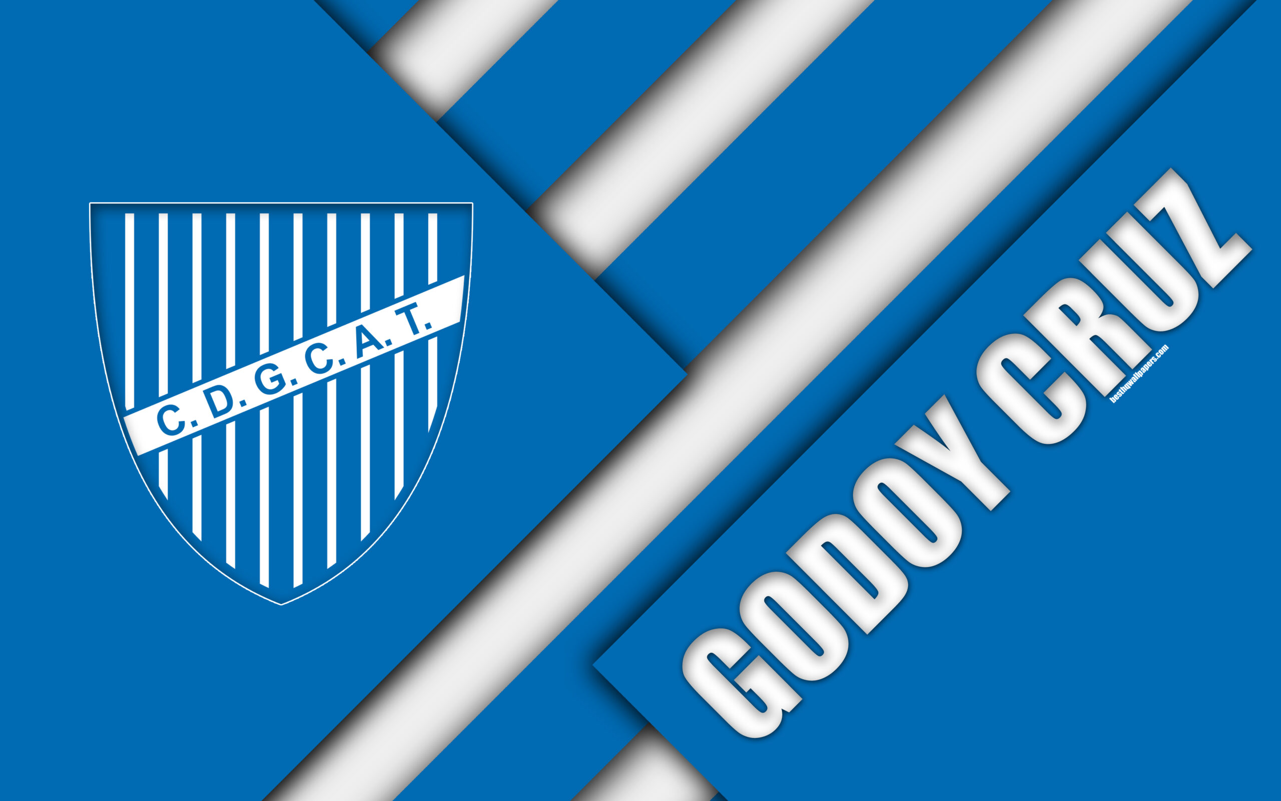 Download wallpapers Godoy Cruz Antonio Tomba, Argentina, white blue