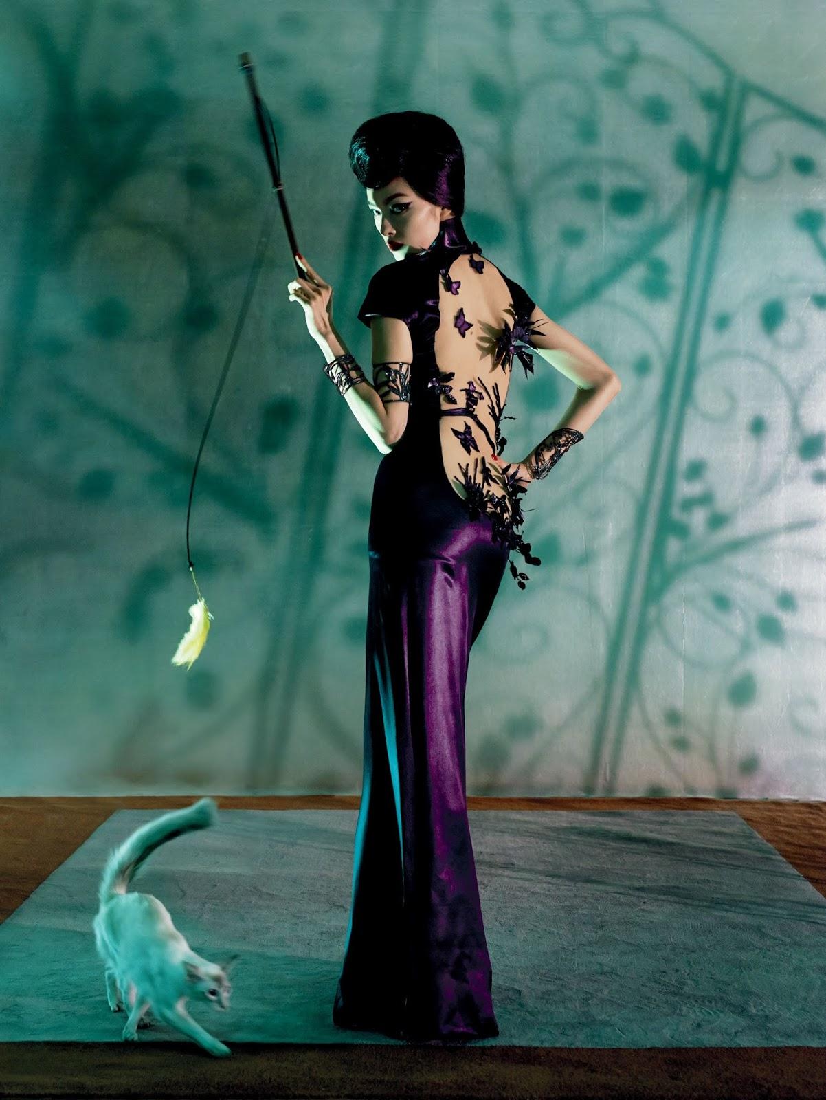 Fei Fei Sun in Vogue US May 2015 by Steven Meisel