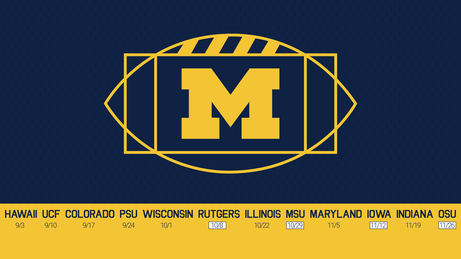 MGoWallpaper: 2016 Schedule