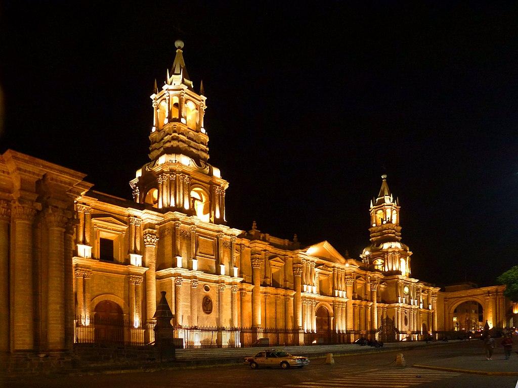 File:Cathedral of Arequipa, Peru