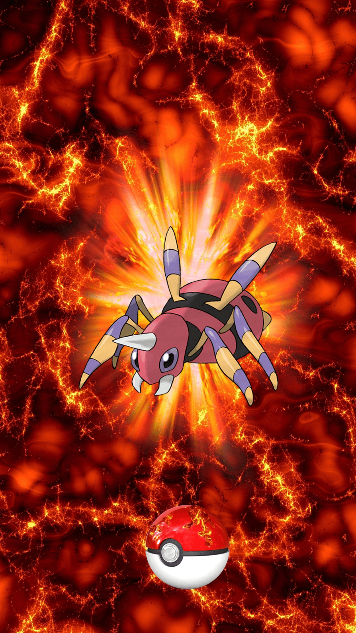 168 Fire Pokeball Ariados Unknown Spinarak