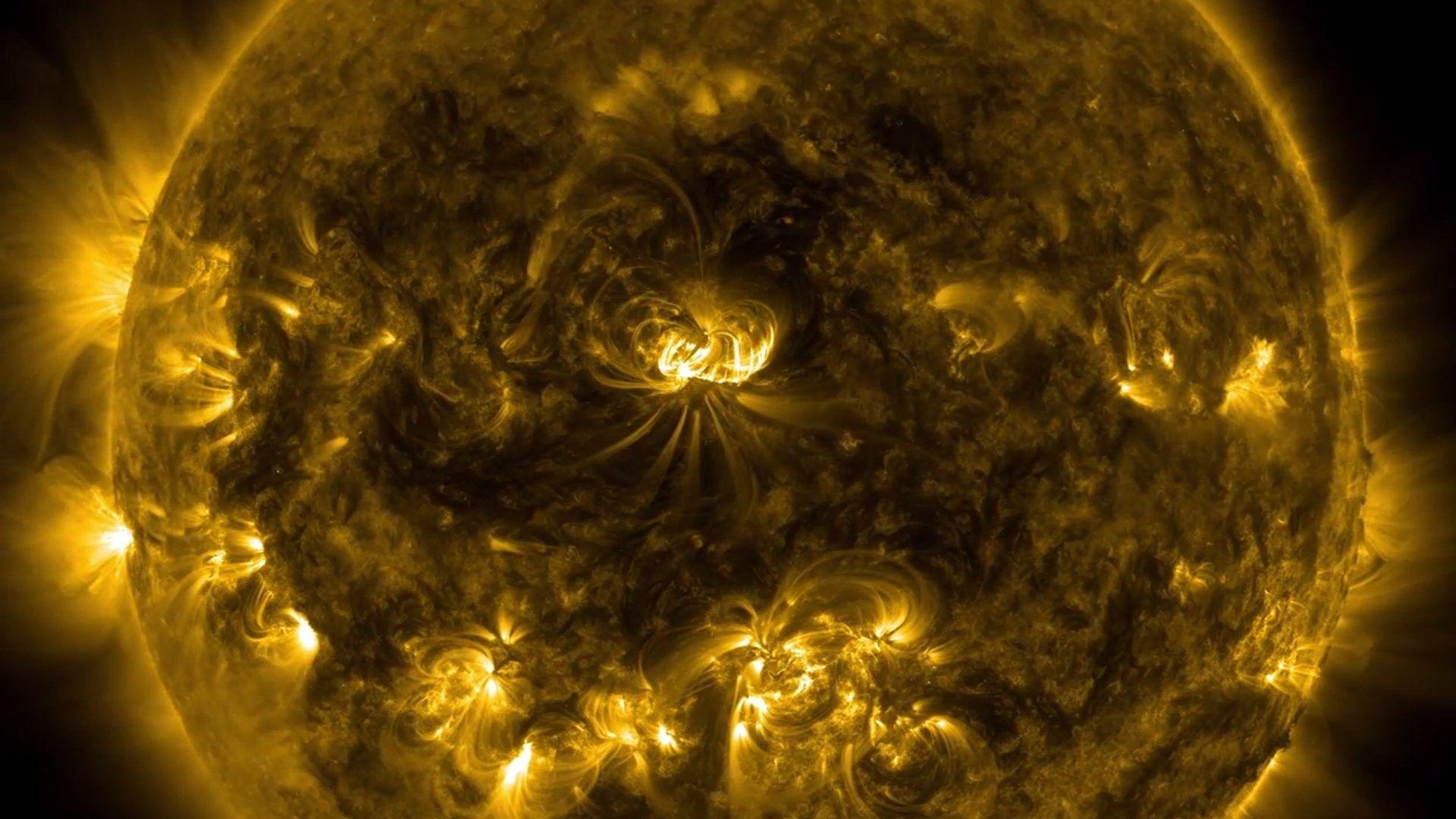 Space: Sun Psychedelic Solar Star Fire Flare Space Storm