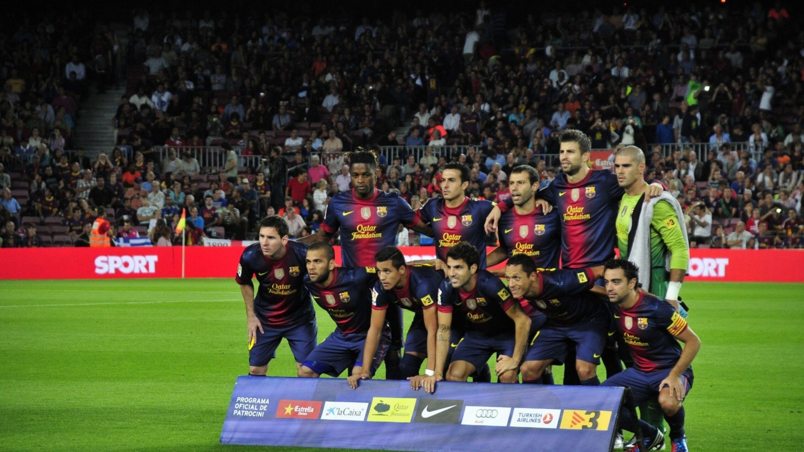 Download Wallpapers Barcelona, composition, Camp nou