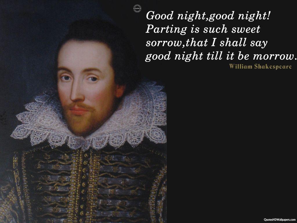 William Shakespeare Good Night Quotes