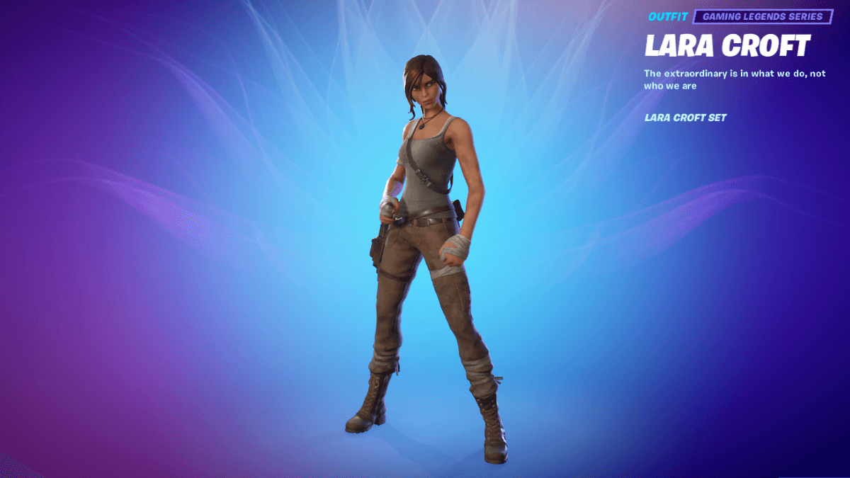 Lara Croft Fortnite wallpapers