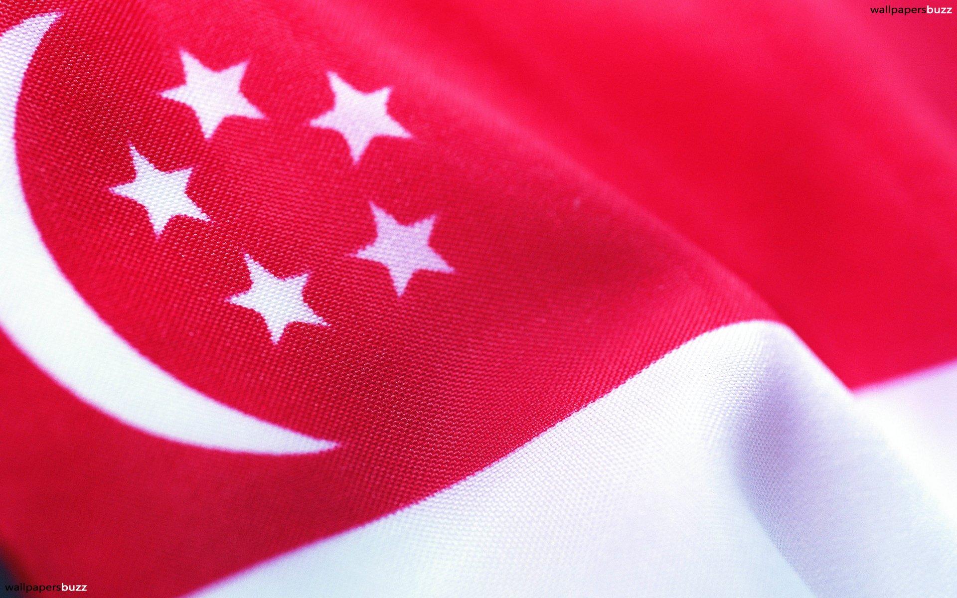 The flag of Singapore HD Wallpapers
