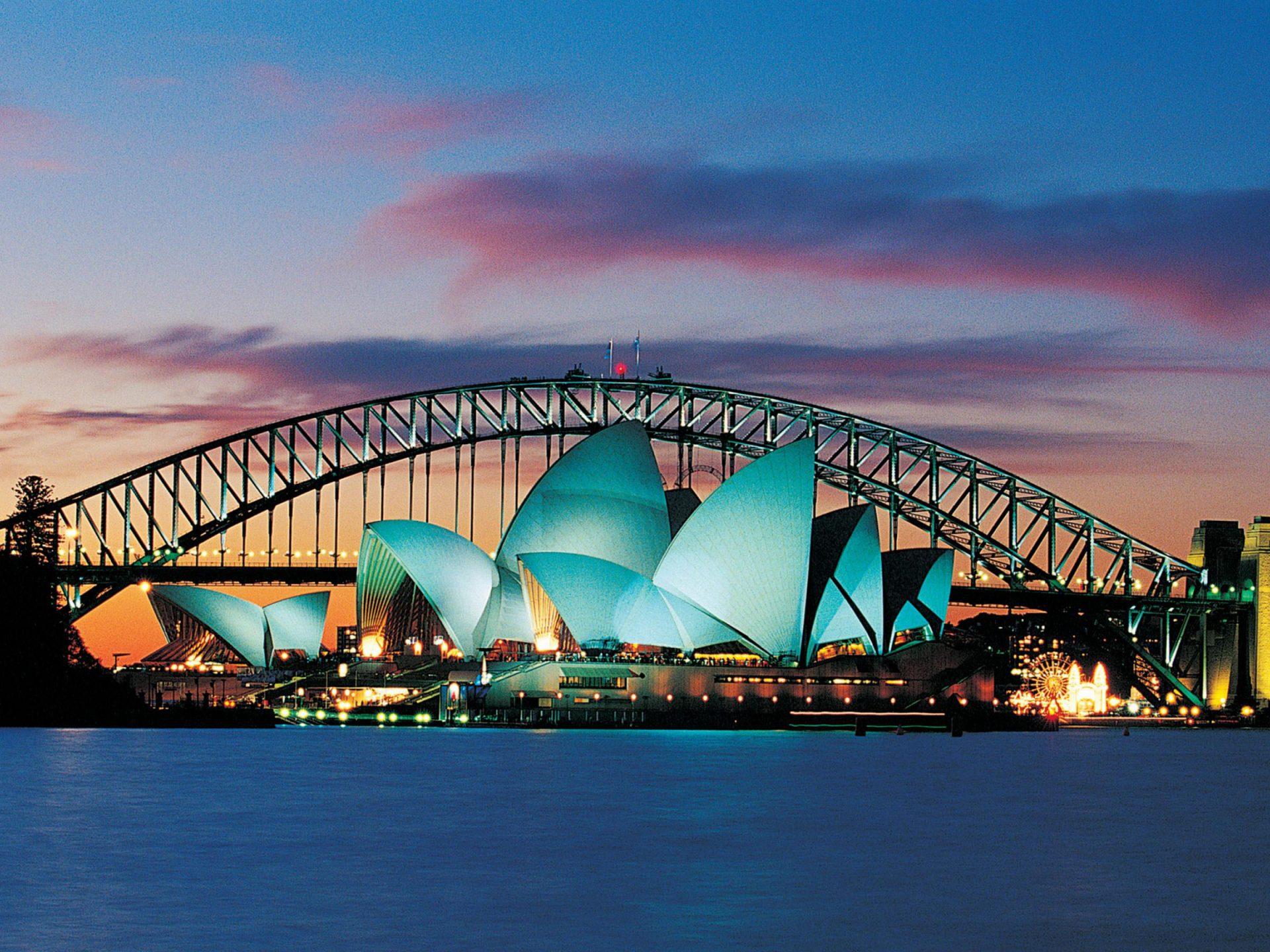 Sydney Australia Opera House And Harbour Bridge Desktop Wallpapers