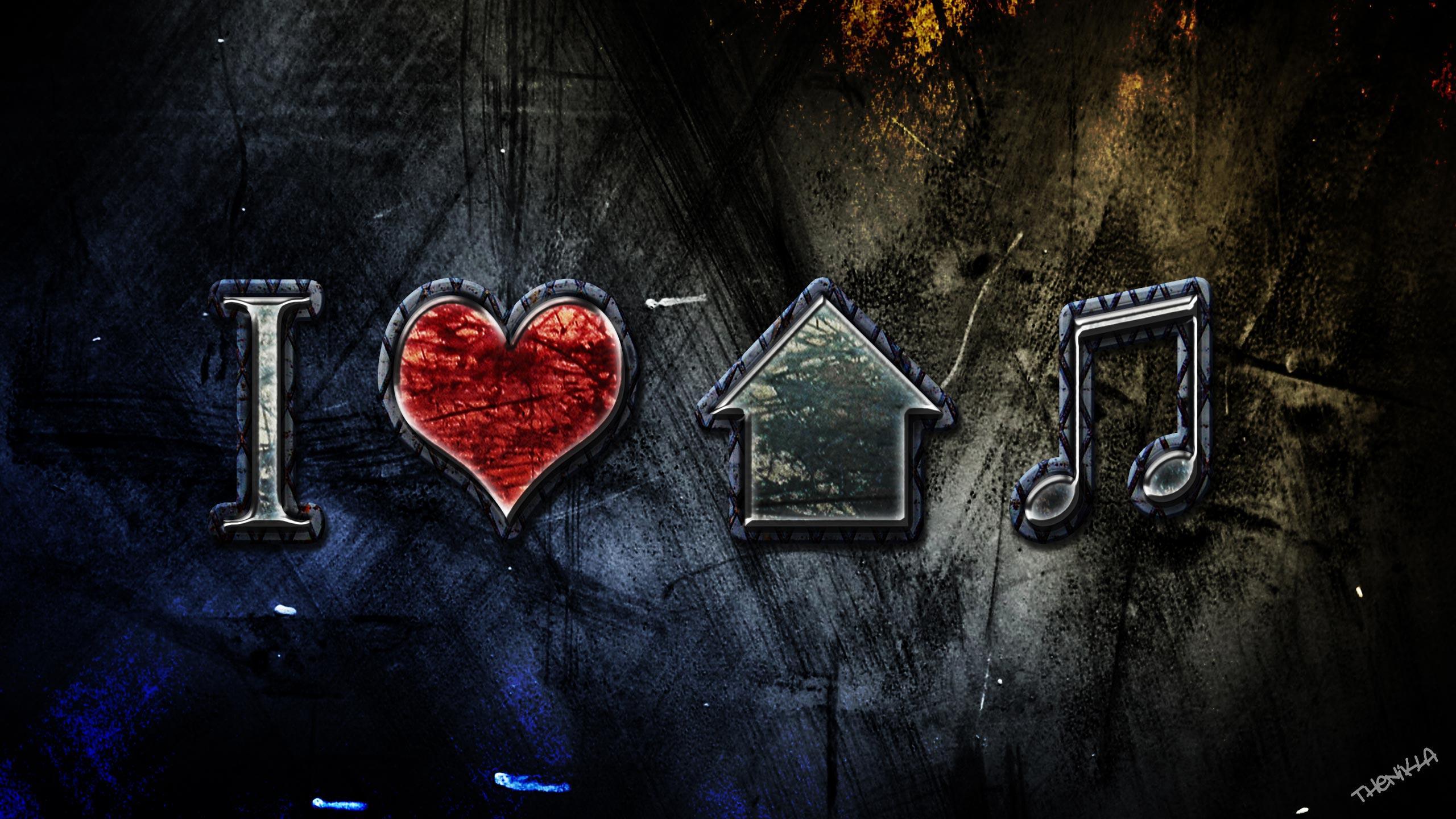 Artistic Love House Music Wallpapers