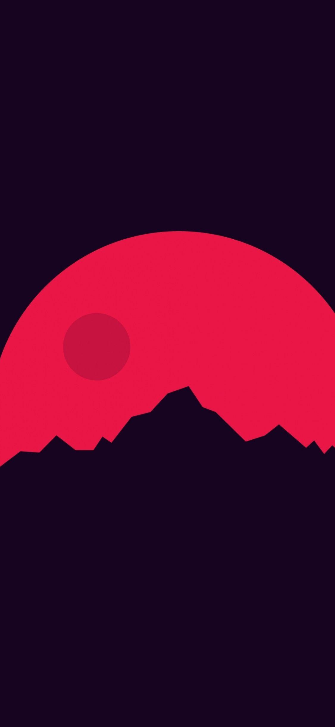 Mountains, Mars, minimal, wallpapers