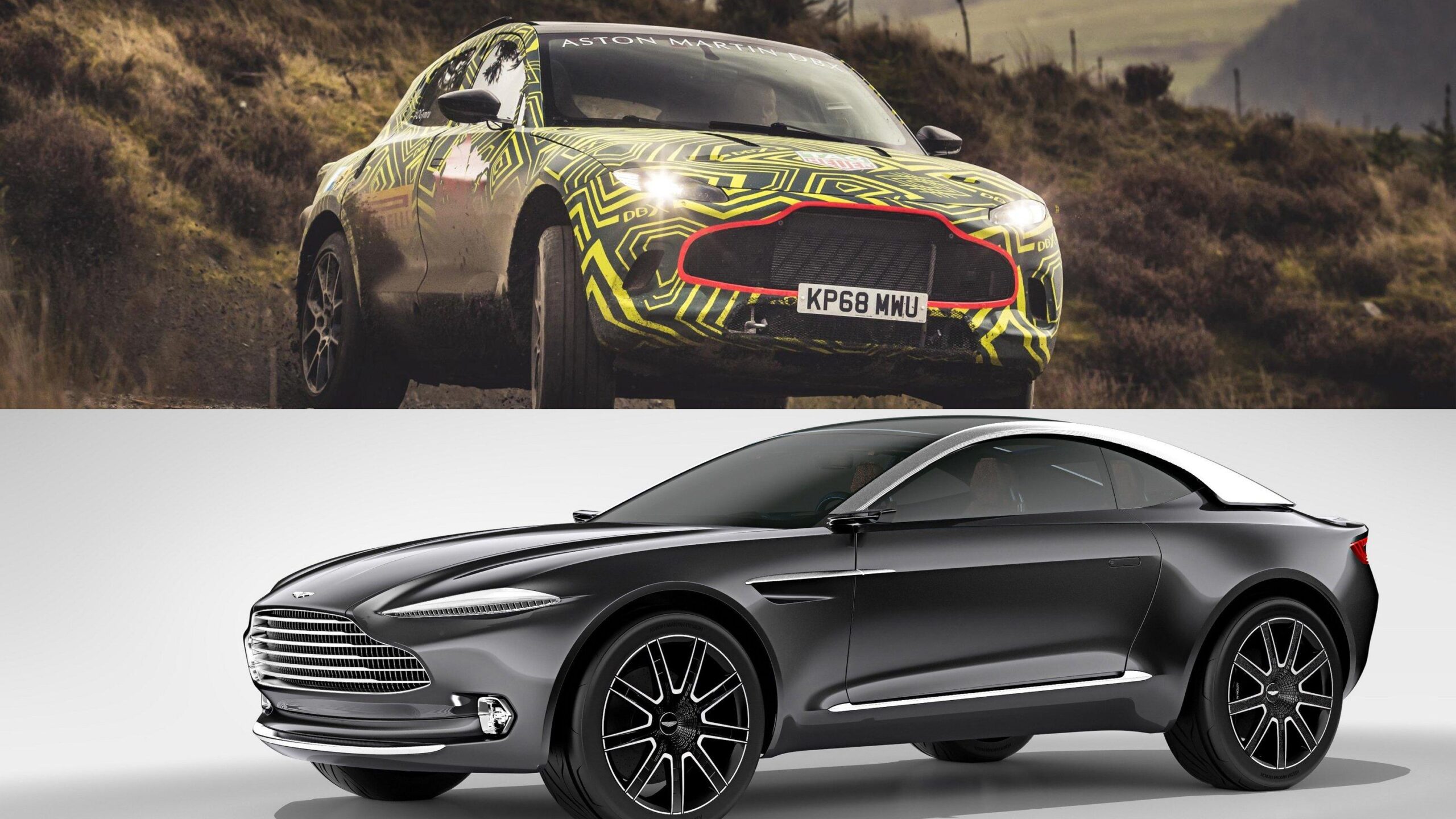 Visual Comparison Between The Aston Martin DBX Prototype And The