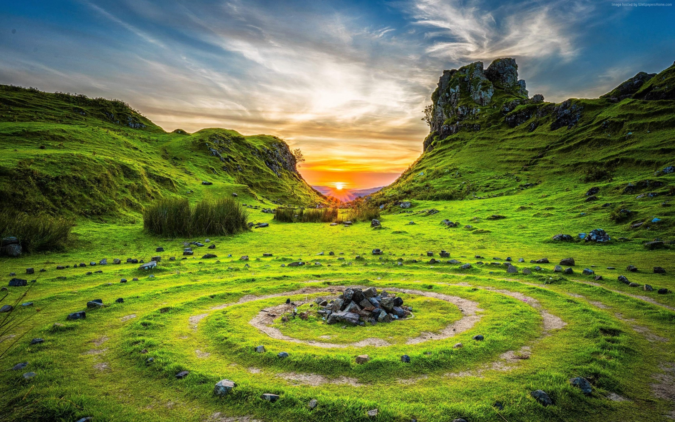 Wallpapers Fairy Glen, Isle of Skye, Scotland, Nature, Desktop