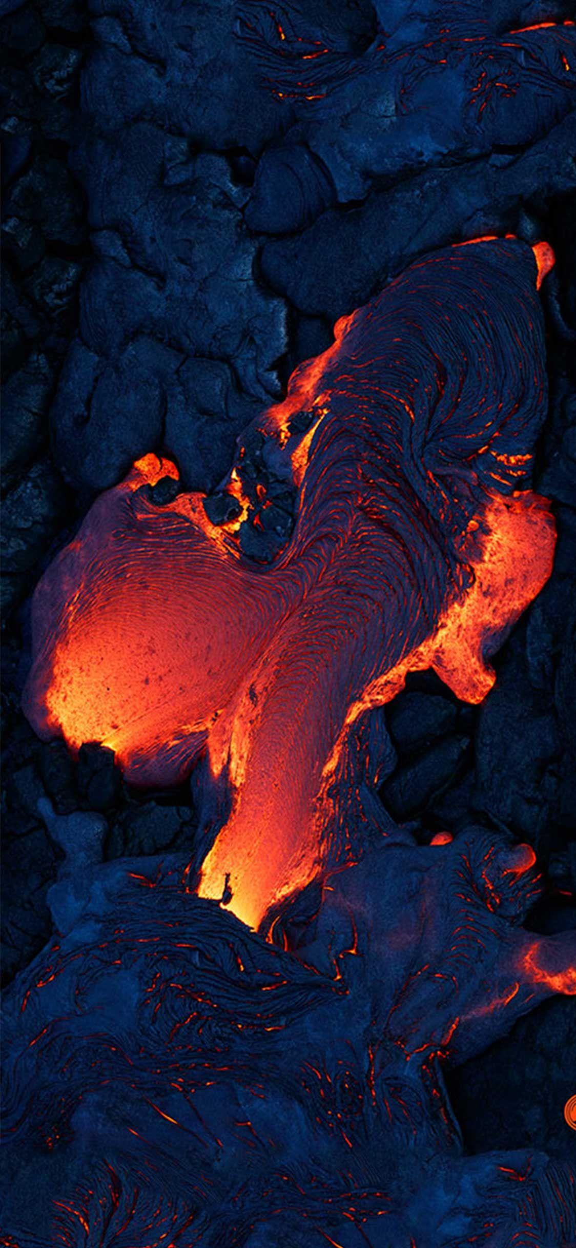 Volcano lava